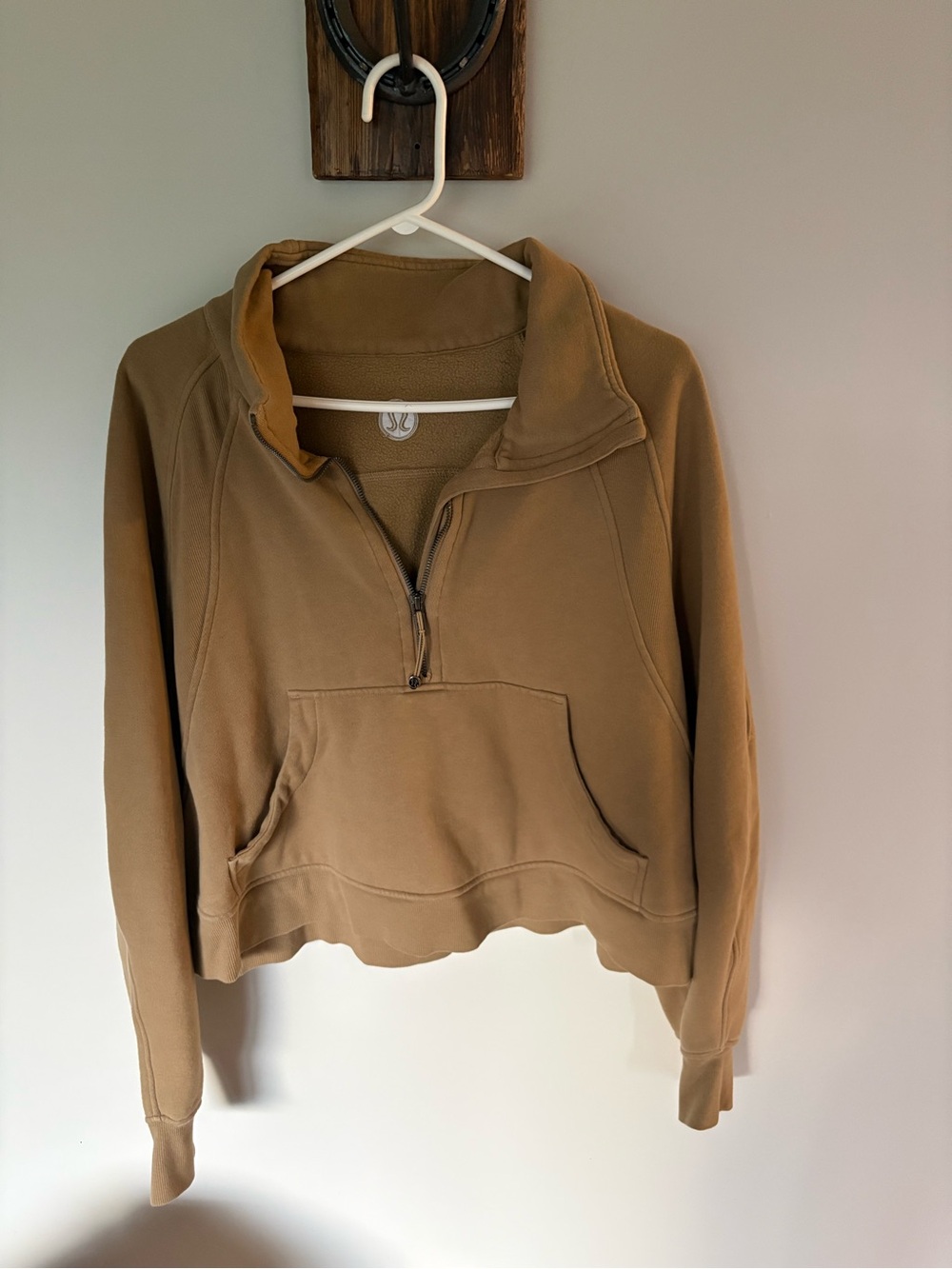 Lululemon Scuba Oversized Funnel-Neck Half Zip (Filbert Tan)
